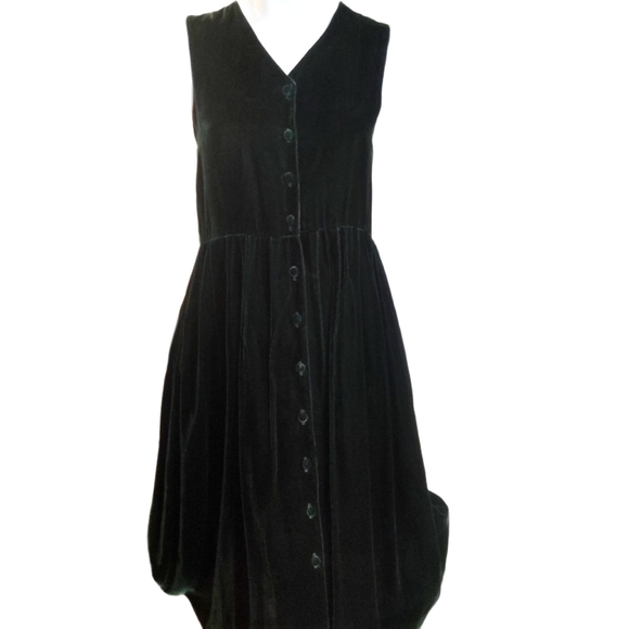 Jacob Other - Jacob Jr. Green velvet dress